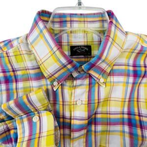 Paul & Shark Yachting ‎ Multicolor Plaid Long Sleeve Shirt $189  XL
